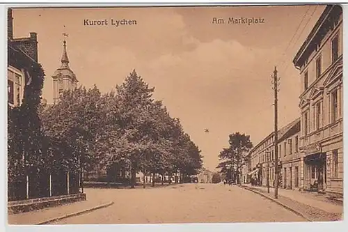 34653 Ak Kurort Lychen am Marktplatz um 1920