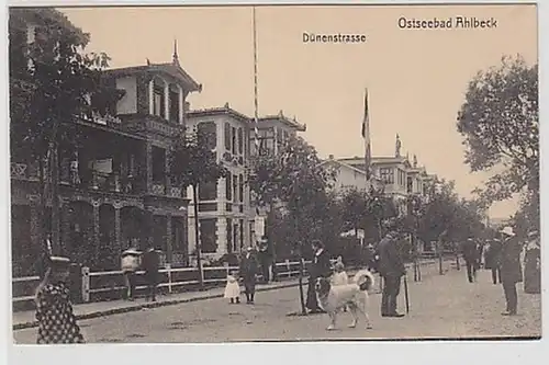 34651 Ak Baltebad Ahlbeck Dunenstraße vers 1910