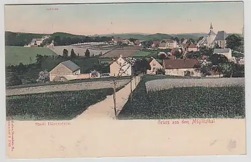 34638 Ak Gruß aus dem Müglitzthal Stadt Bärenstein 1904