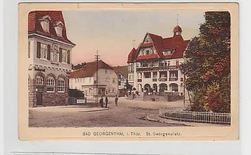 34628 Ak Bad Georgenthal in Thür. St. Georgenplatz 1919