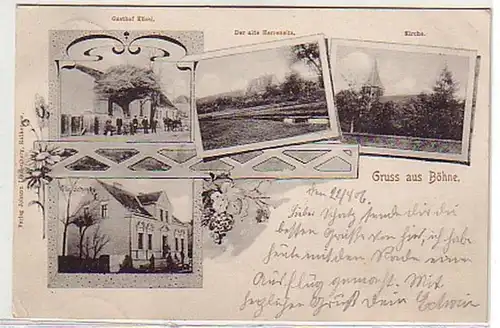 34614 Mehrbild Ak Gruß aus Böhne Gasthof usw. 1906