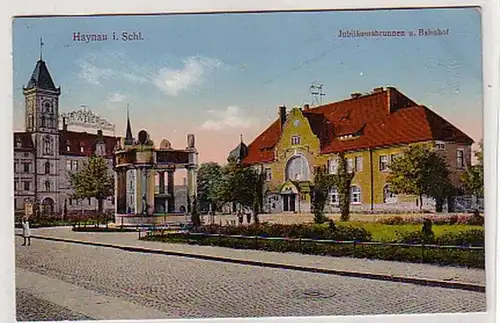 34609 Ak Haynau à la gare de Silésie 1927