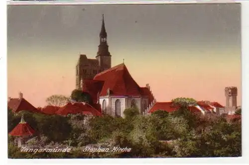 34606 Ak Tangermünde Stephan Kirche um 1910