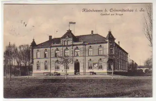 34591 Ak Kleinhessen Gasthof zur Krippe 1915