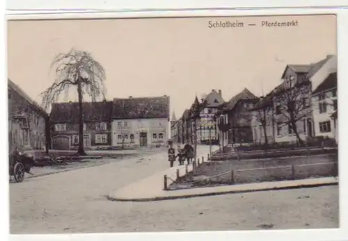34586 Ak Schlotheim Pferdemarkt um 1910