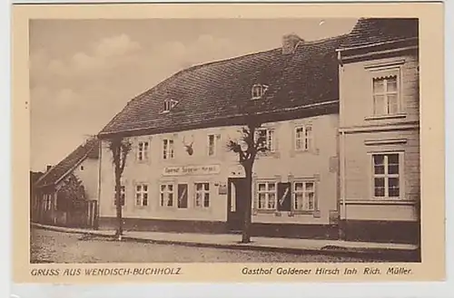 34580 Ak Salutation de Wendisch Buchholz Hostel vers 1930