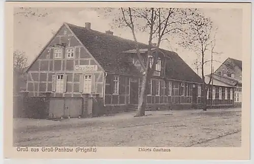 34553 Ak Gruß aus Groß Pankow Ehlerts Gasthaus um 1920