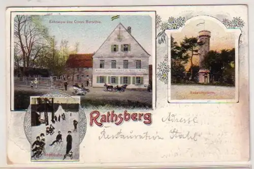 34548 Mehrbild Ak Rathsberg Gaststätte usw. 1908