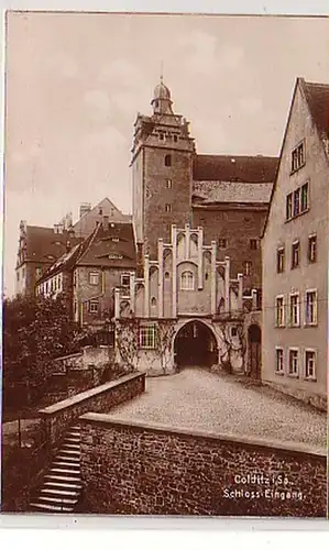 34539 Ak Colditz in Sachsen Schloss Eingang 1930