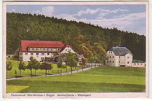 34522 Ak Fischerbaude Ober-Holzhau im Erzgebirge 1943