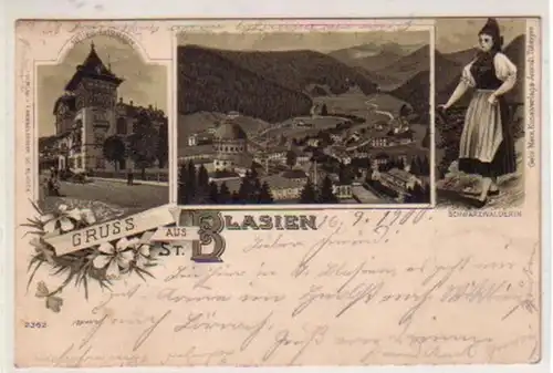 34521 Ak Lithographie Gruss aus St. Blasien 1900