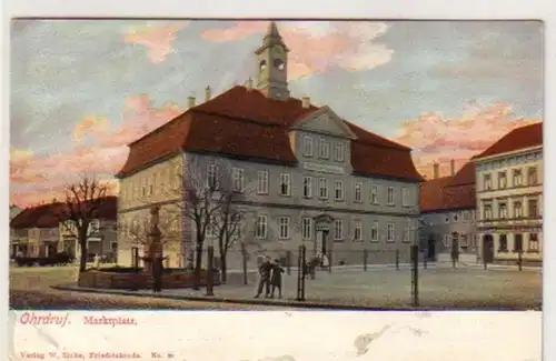 34518 Ak Ohrdruf Marktplatz 1910