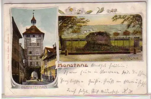 34504 Ak Lithographie Konstanz Schnetzthor 1903