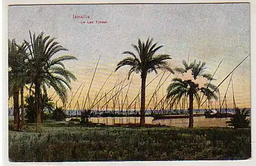 34495 Ak Ismailia Ägypten Le Lac Timsah um 1910
