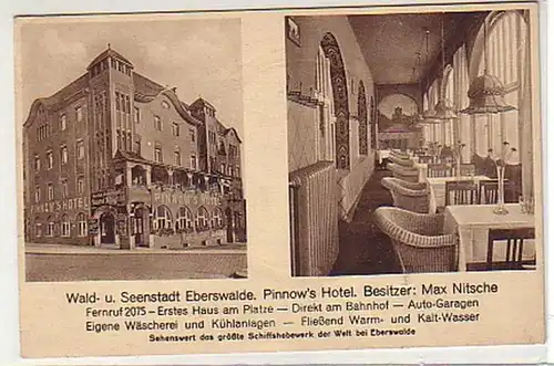 34486 Mehrbild Ak Eberswalde Pinnow's Hotel um 1920