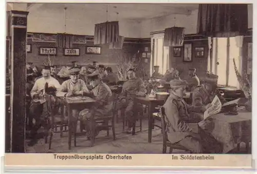 34450 Ak Truppenübungsplatz Oberhofen Soldatenheim 1915