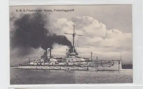 34448 Ak Flottenflaggschiff Friedrich der Grosse um1910