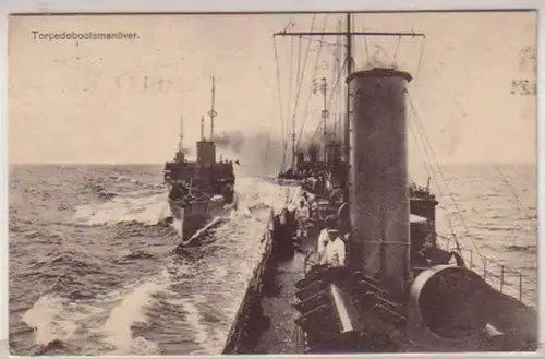 34443 Ak deutsches Torpedobootsmanöver 1915