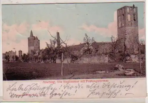 34440 Ak Jüterbog Alte Stadtmauer + Festungstürme 1905