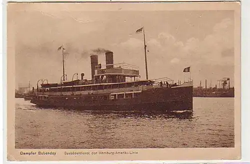 34427 Ak Seebäderdienst Dampfer Bubendy 1920