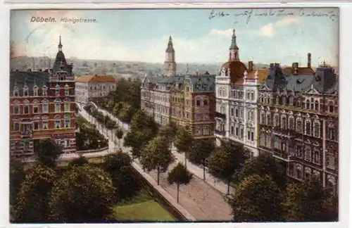 34426 Ak Döbeln Königstrasse 1908