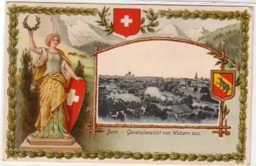 34423 Prage Ak Berne Vue générale de Wabern de 1906