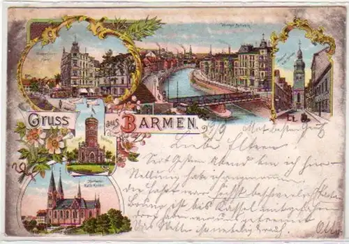 34418 Ak Lithographie Grousse du Barmen 1897