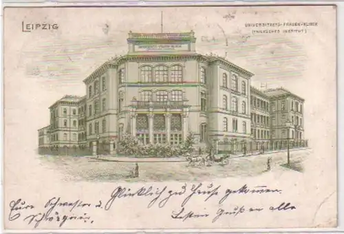 34399 Ak Leipzig Universitäts Frauen Klinik 1902