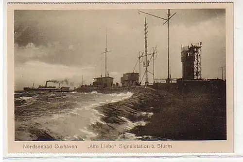 34363 Ak Mer du Nordbad Cuxhaven Station de signalisation Storm vers 1930