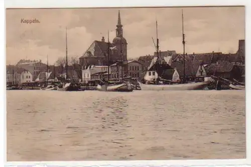 34352 Poste de terrain Ak Kappeln Vue du port Vues de la mer 1918