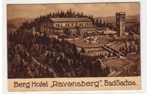 34349 Ak Berg-Hotel Ravensberg "Bad Sachsa" um 1920