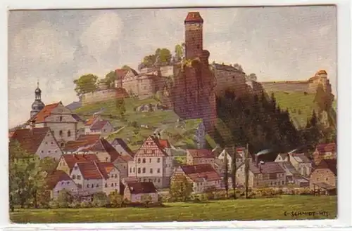 34335 Ak Kirchdorf Neuhaus avec château Veldenstein 1914