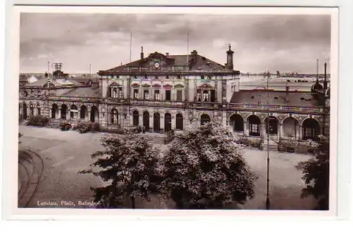 34308 Ak Landau Palatinat gare ferroviaire vers 1930