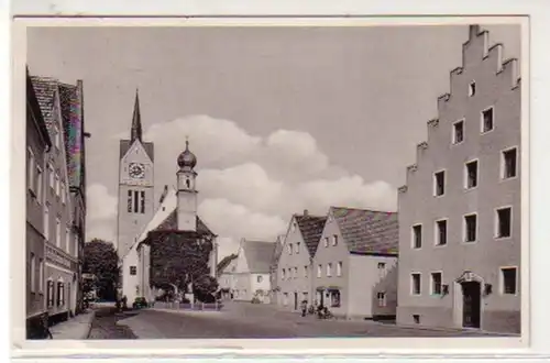 34267 Ak Neustadt an der Donau Ortsansicht 1955