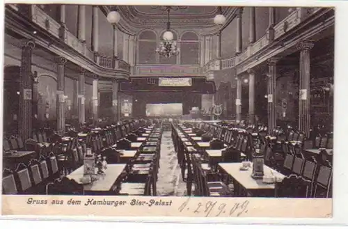34182 Ak Gruss du palais de la bière de Hambourg 1909