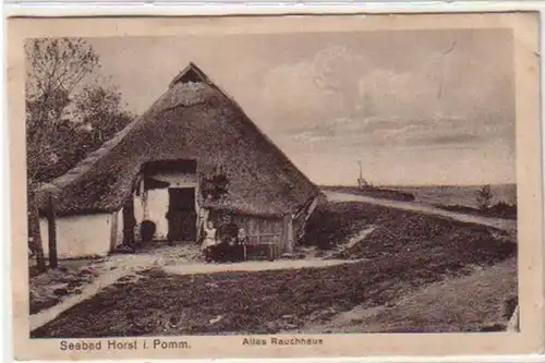 34152 Ak Seebad Horst i. Pomm. Ancien fumoir 1920