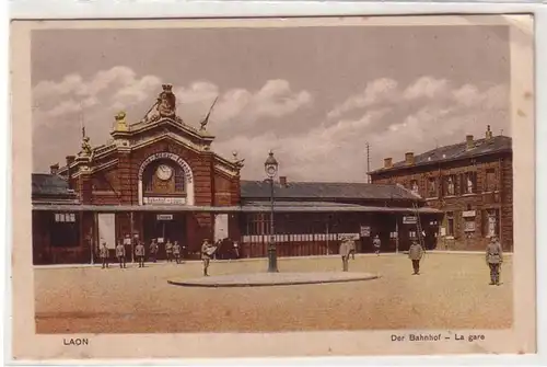 34123 Ak Laon France France de la gare de La Gare 1915