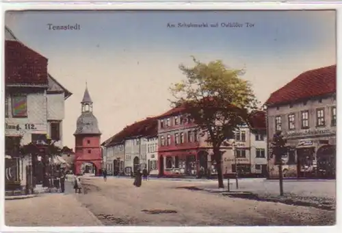 34117 Ak Tennstedt Am Schuhmarkt, Osthöfer Tor um 1900