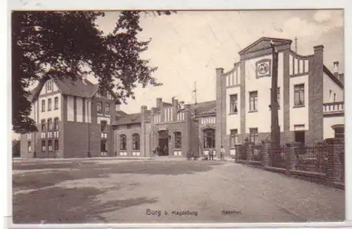 34075 Ak Burg b. Magdeburg Bahnhof 1910