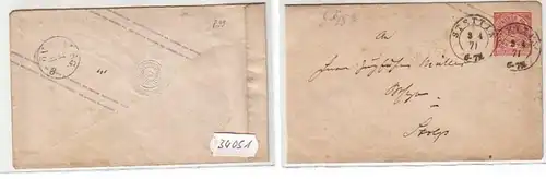 34051 Lettre du district postal de Szczecin en 1871