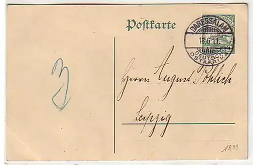 34044 Ganzsachen Postkarte 5 Pf. DOA Daressalam 1911