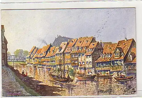 34033 Künstler Ak Bamberg "Klein Venedig" um 1910