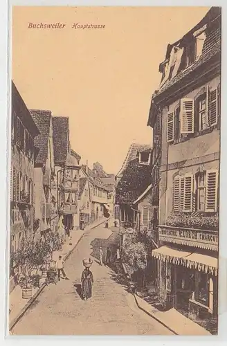 33913 Ak Buchsweiler im Elsass Hauptstrasse 1909