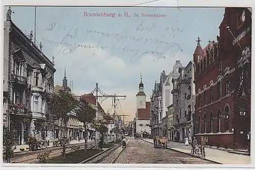 33885 Feldpost Ak Brandenburg St. Annenstraße 1914