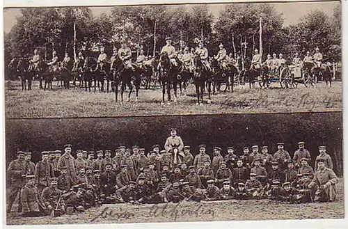 33878 Poste de terrain Ak Gruss de la vieille Grabow 1916