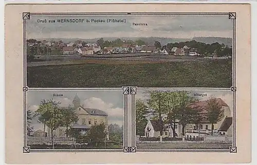 33870 Mehrbild-Ak Gruß aus Wernsdorf b. Pockau 1921