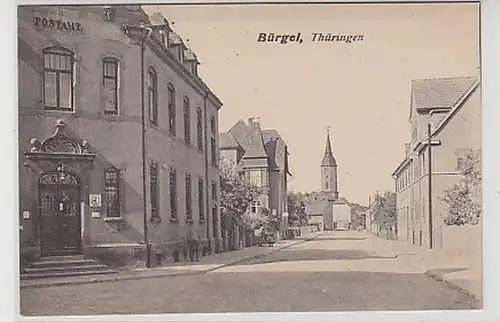 33850 Ak Bürgel à Thuringe Bureau de poste vers 1910