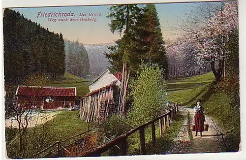 33810 Ak Friedrichroda Route vers le Heuberg vers 1910