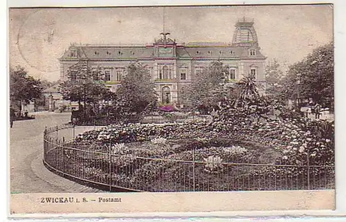 33808 Ak Zwickau in Sachsen Postamt 1907