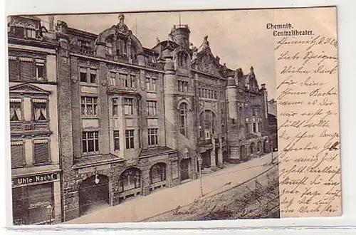 33798 Ak Chemnitz Centraltheater 1906